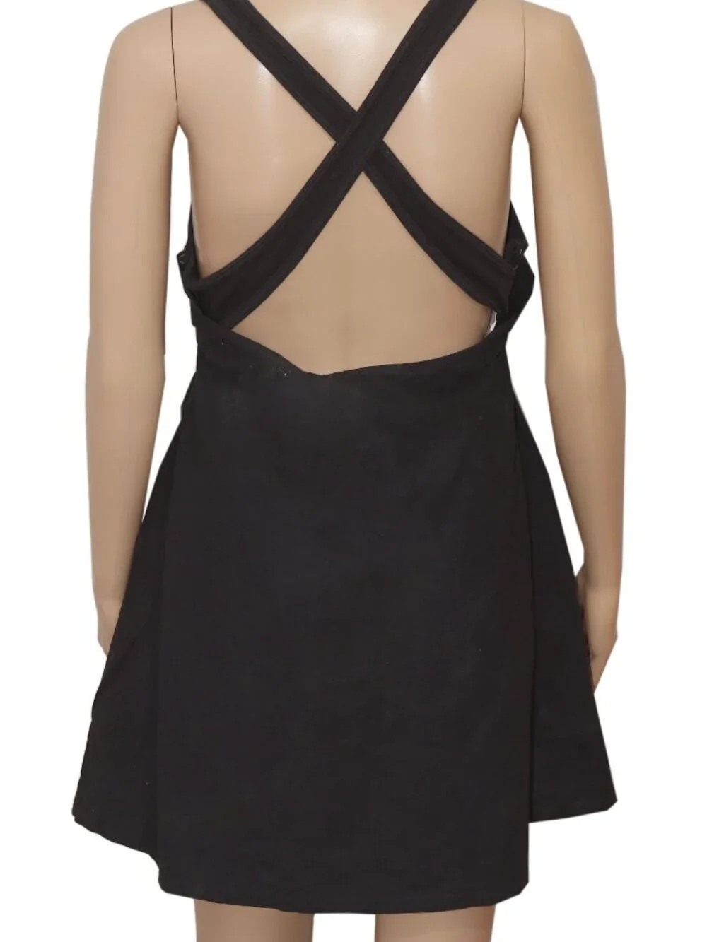 Free People Veranda Mini Dress Free-Est Sleeveless Beach Criss-Cross Cutout M